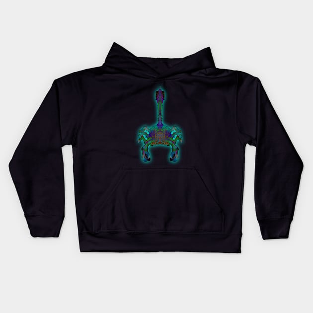 Scorpio 1c Black Kids Hoodie by Boogie 72